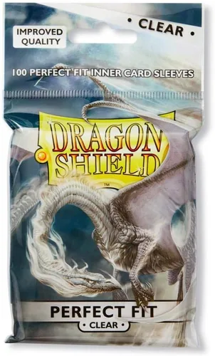 Vista 4 de Dragon Shield - Paquete de 10 fundas interiores transparentes de ajuste perfecto, tamaño estándar, 100