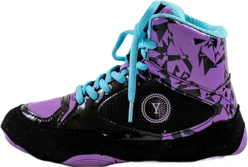 Vista 6 de Yes! Athletics Wrestling Shoes for Women and Youth Girls, 100% Anti-Slip Hi-Poly Rubber Sole Boxing Shoes for Women, Lightweight and Breathable