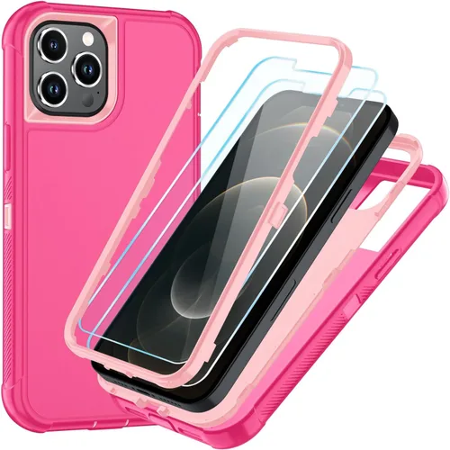 Vista 17 de SunStory Funda compatible con iPhone 11 con protector de pantalla HD, 3 capas de alta resistencia de cuerpo completo, funda protectora híbrida 3