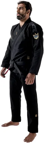 Vista 4 de Kingz Brazilian Jiu Jitsu Gi Kimono ligero BJJ para hombre IBJJF Legal 450gsm Pearl Weave Pro Competition Comp 450 V6