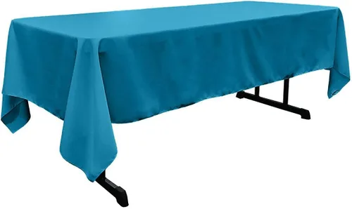 Vista 69 de New Creations Fabric & Foam Inc - Mantel rectangular de popelina de poliéster de 60 pulgadas de ancho por 120 pulgadas de largo. (Avocado)