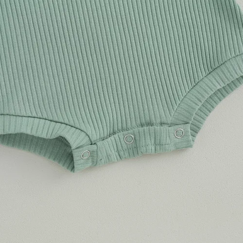 Vista 7 de Ropa de bebé recién nacido, suéter acanalado, enterizo de gran tamaño, sudadera de punto con burbujas, lindo traje de otoño