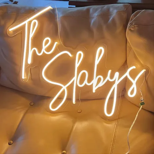 Vista 7 de Letreros de neón personalizados, letreros LED de neón regulables personalizados para cumpleaños familiar, bar, boda, fiesta, luz nocturna y logotipo