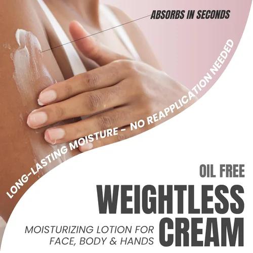 Vista 4 de Alozera Loción corporal reafirmante, hidratante corporal antienvejecimiento con retinol y colágeno, loción ligera y de rápida absorción para piel