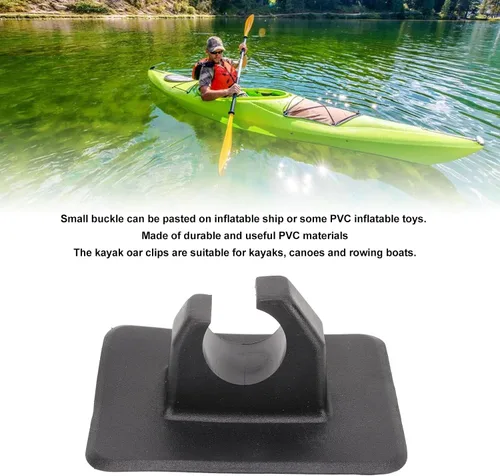 Vista 7 de Clips de soporte de paleta de kayak, 5 unids kayak remo clips de plástico inflable barco paddle titular clip Keeper