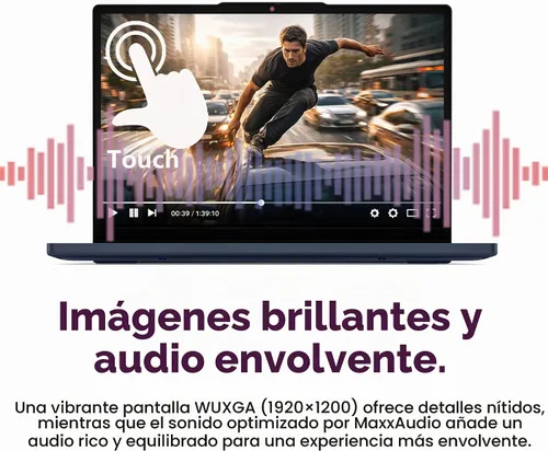 Vista 5 de Lenovo IdeaPad Slim 3 16" FHD+ portátil, Intel i5-13420H, 16GB DDR5 512GB