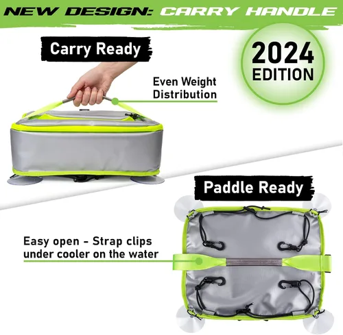 Vista 2 de Gradient Fitness Hielera SUP para tabla de remo Accesorios mejorados de material impermeable Bolsa térmica de kayak aislada de gran capacidad