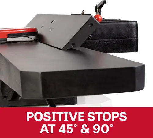 Vista 15 de JET Cepilladora negra de 8 pulgadas, cabezal de corte helicoidal, 2 HP, 230V 1Ph (JWJ-8HH-BLK)