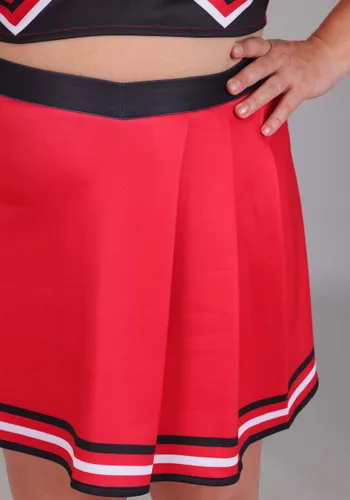 Vista 7 de Disfraz de porrista roja talla plus para mujer Multicolor