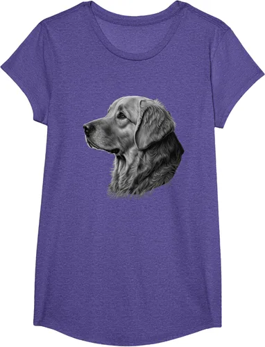 Vista 17 de Camiseta divertida Golden Retriever, Negro
