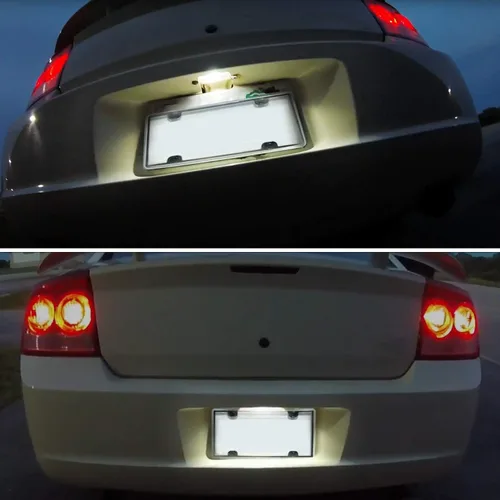 Vista 6 de Luces LED para matrícula compatibles con Dodge Challenger Charger Avenger Magnum Dart, 6000 K, color blanco
