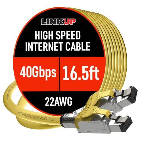 Vista 17 de LINKUP Cable Ethernet Cat 8 Cable largo de Internet Conexión LAN de alta velocidad Conectores RJ45 Uso con Cat 5/Cat 6/Cat 7 Óptimo