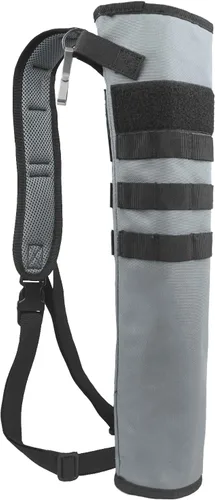 Vista 22 de Carcaj de flechas de tiro con arco ligero para la espalda de doble uso plegable compacto con sistema Molle colgado para tiro al blanco