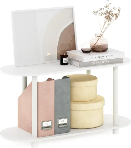 Vista 44 de Furinno Turn-N-Tube Organizador de encimera de cocina, estante organizador de encimera de esquina de 2 niveles, estante esquinero, para cocina