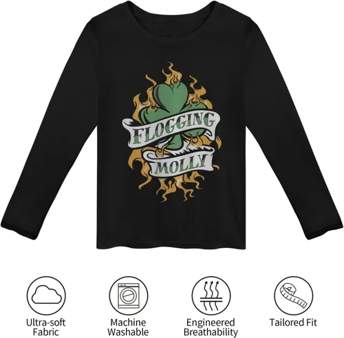 Vista 5 de Womens Fall Long Sleeve Tshirts Womens Cotton Shirts Top Round Neck T-Shirts Sweatshirt