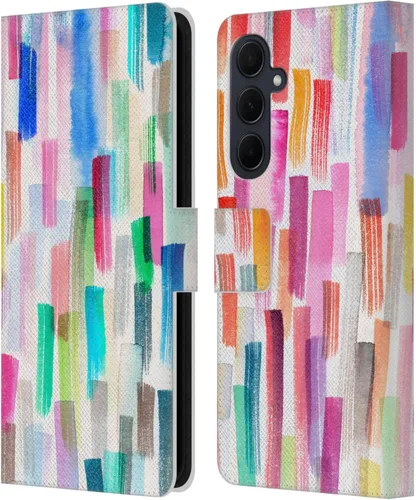 Vista 30 de Head Case Designs Officially Licensed Ninola Brushstrokes Multi Colorful Leather Wallet Case Compatible with Samsung Galaxy A07 4G