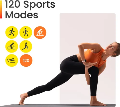 Vista 6 de Amazfit Band 7 - Rastreador de fitness y salud para mujeres y hombres, batería de 18 días, Alexa incorporada, pantalla AMOLED de 1.47 pulgadas, Negro
