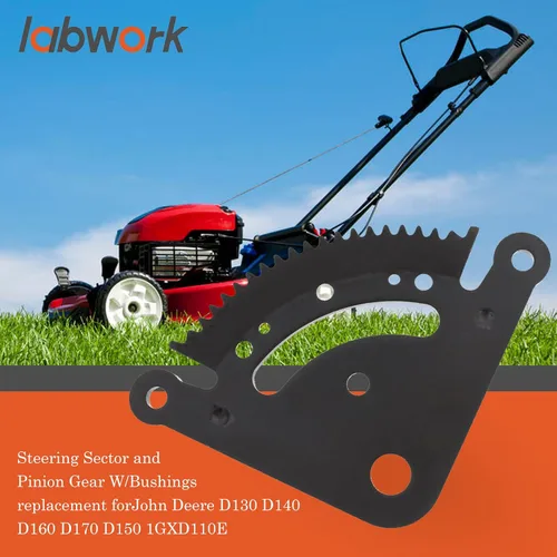 Vista 6 de labwork Sector de dirección y piñón con bujes de repuesto para John Deere D130 D140 D150 D160 D170 1GXD110E, Material 45 Acero
