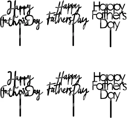 Vista 16 de Decoración para tartas con purpurina negra para el día del padre, feliz cumpleaños papá, te amamos papá, decoraciones de fiesta del día del padre