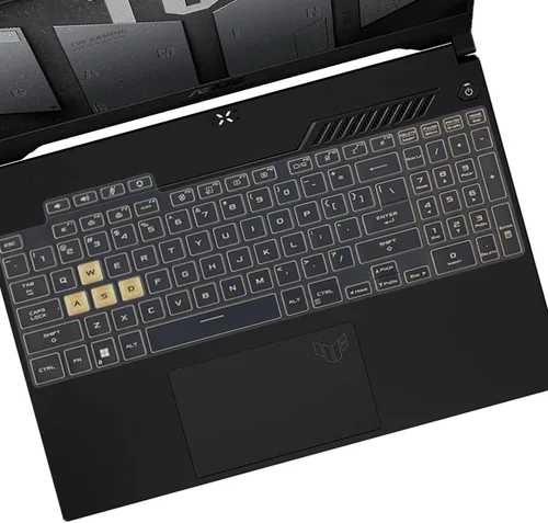 Vista 6 de Cubierta de teclado para ASUS TUF Gaming F15 FX507ZM/ZC FX507VU FA507UI/UV/UU, TUF Dash 15 FX517ZM, TUF A15 FA507UI/UV/UU, TUF A16 FA617NS/XS/XT