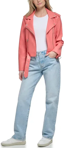 Vista 2 de Levi's Women's Belted Faux Leather Moto Jacket (Regular & Plus Size)