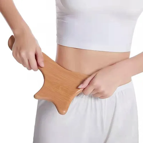 Vista 7 de Masajeador de drenaje linfático de madera, herramienta de masaje de terapia de madera, herramienta de masaje anticelulitis para espalda, brazos