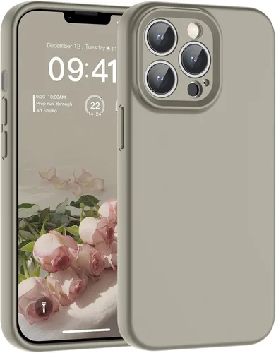 Vista 83 de SUPFINE - Funda diseñada para iPhone 12, silicona líquida premium con [forro de microfibra suave antiarañazos][protección de cámara mejorada], funda
