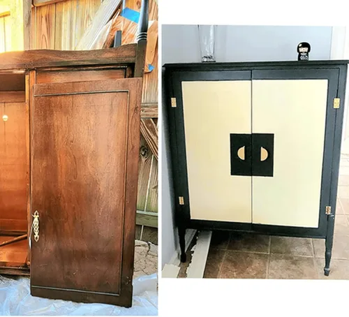 Vista 6 de dophee 4 mini bisagras de latón puro, bisagras plegables a tope para cajón, armario, puerta, joyero, muebles de madera, 2.5 pulgadas