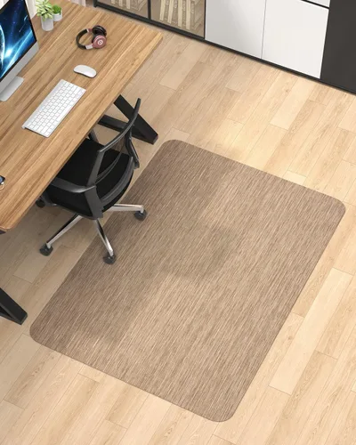 Vista 11 de Blvornl Alfombrilla para Silla de Oficina para Suelo de Madera Dura, 35.4"×47.2" Alfombrilla de Escritorio para Computadora para Madera Dura Negro