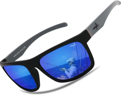 Vista 10 de INFI Gafas de sol polarizadas de pesca para hombre, para conducir, correr, con protección UV400