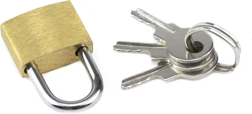 Vista 3 de MY MIRONEY 4 candados con llave, candado de latón macizo, pequeño candado de metal con llaves para equipaje, diario, casillero, joyero