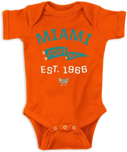 Vista 16 de Ropa de bebé con banderín retro para fanáticos del fútbol americano profesional (NB-7T)