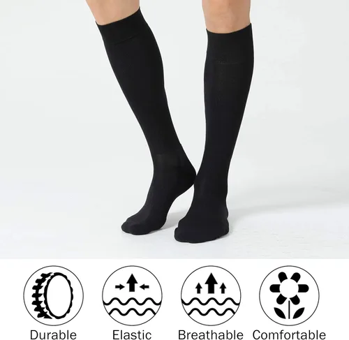Vista 3 de HAPYCEO Paquete de 2 calcetines de fútbol, béisbol, sóftbol para jóvenes y adultos, calcetines multideportivos, 4 tamaños (S-XL)