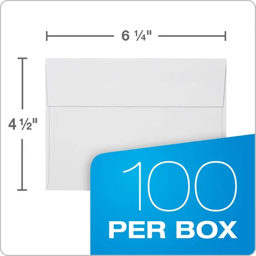 Vista 4 de Columbian Invitation - Sobres autosellantes, 100/caja, 4 x 6 pulgadas para fotos y tarjetas, tira de despegar y sellar, tamaño A4, solapa cuadrada