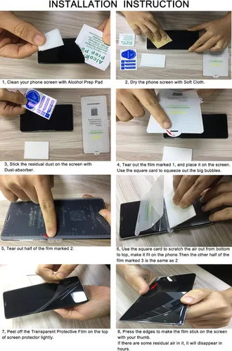 Vista 6 de Orzero Paquete de 3 protectores de pantalla de TPU compatible con OnePlus 7 Pro 5G/7T Pro/7T Pro McLaren Edition (no vidrio), protector de pantalla
