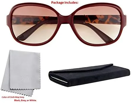 Vista 5 de Stylle Gafas de sol de gran tamaño para mujer, diseño de marco retro, protección UV400 polarizadas