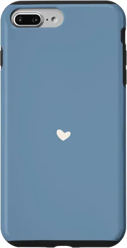 Vista 12 de Misty Blue - Hand Drawn Heart Chic Boho Aesthetic Case for iPhone 16