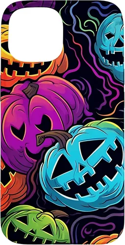 Vista 6 de Funda para iPhone 11 Pro Max Halloween Scary Pumpkin Graffiti