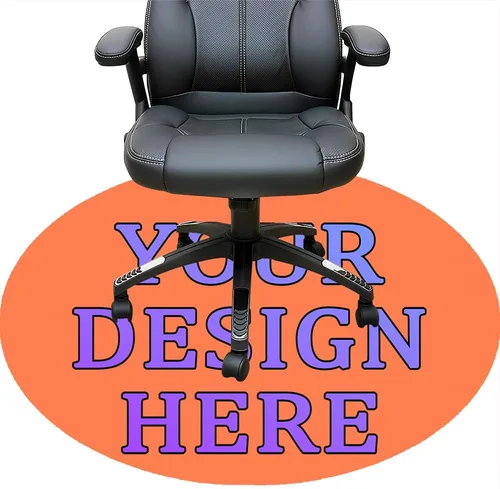 Vista 79 de Tapete redondo personalizado para silla de escritorio de oficina, diseño de tu propio logotipo de foto, texto, alfombrillas circulares