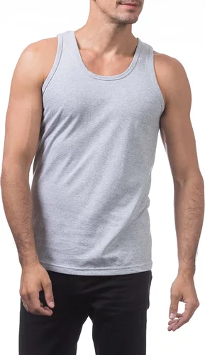 Vista 5 de Pro Club Heavyweight Plain en blanco tanque parte superior