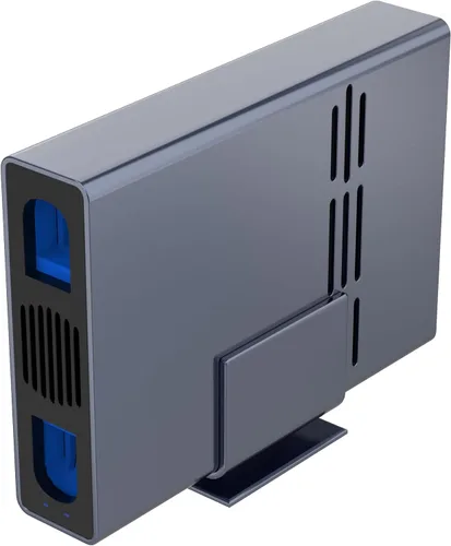 Vista 7 de IO CREST Caja USB tipo C de una sola bahía de 10 Gbps para HDD SATA de 2.5" y 3.5