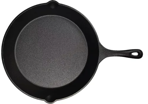 Vista 6 de HAWOK Pre-sazonado hierro fundido horno holandés camping cocina set con caja de almacenamiento de transporte