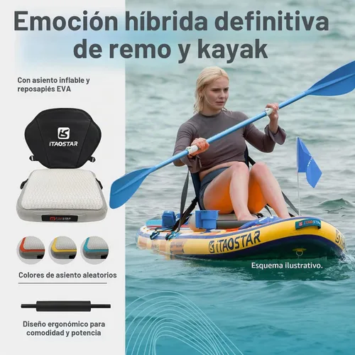 Vista 6 de iTAOSTAR Cyberpunk-Punk the Wave, 11'6x35, Paddle Board w/All Accessories Blanco