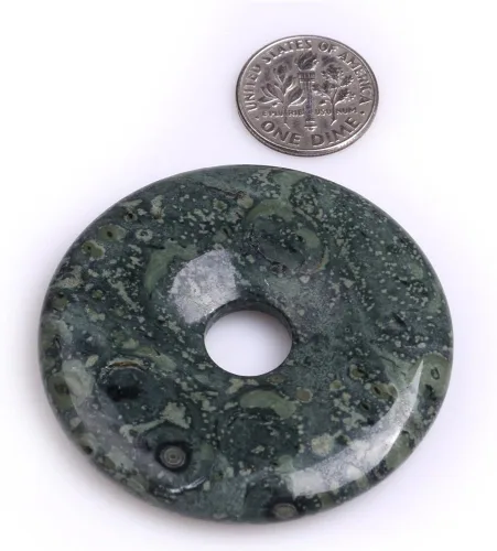 Vista 7 de Anillo de piedra arenisca círculo donuts perlas para hacer joyas naturales semipreciosas 0.984 in oro marrón JOE Forman