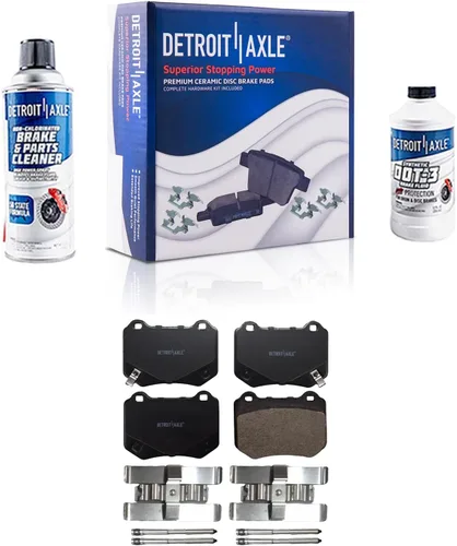 Vista 17 de Detroit Axle - Kit de freno delantero para Chevrolet Impala Monte Carlo Buick LeSabre Riviera Park Avenue Cadillac DeVille Olds Intrigue, Pinza