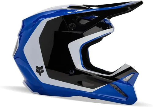 Vista 3 de Fox Racing Casco unisex V1 para motocross para motocross, azul, talla XXL