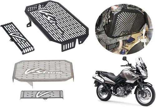 Vista 3 de Protector de rejilla de radiador para Suzuki VSTROM DL650 V-Strom 650 DL 650 2004-2011 2010 Accesorios Cubierta protectora de radiador Protector