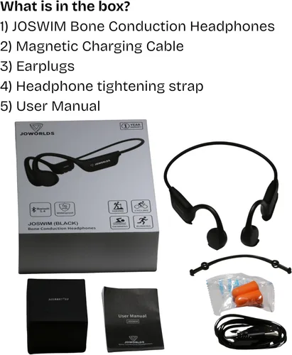 Vista 9 de Auriculares de oído abierto Bluetooth inalámbricos, IP68 impermeables de conducción ósea Bluetooth, auriculares inalámbricos Bluetooth, auriculares