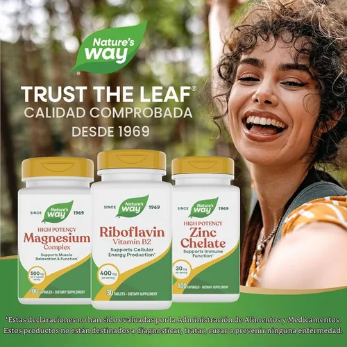 Vista 7 de Terapia enzimática Riboflavina Vitamina B2, 400 mg por porción