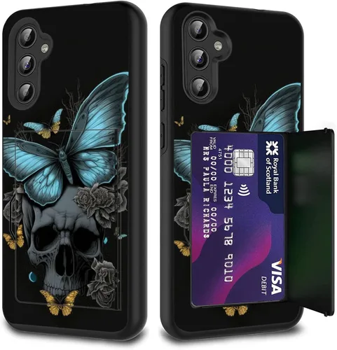 Vista 35 de Funda híbrida de doble capa con función atril para Samsung Galaxy A16 5G de 6.9 pulgadas, diseño de vaca con bandera estadounidense